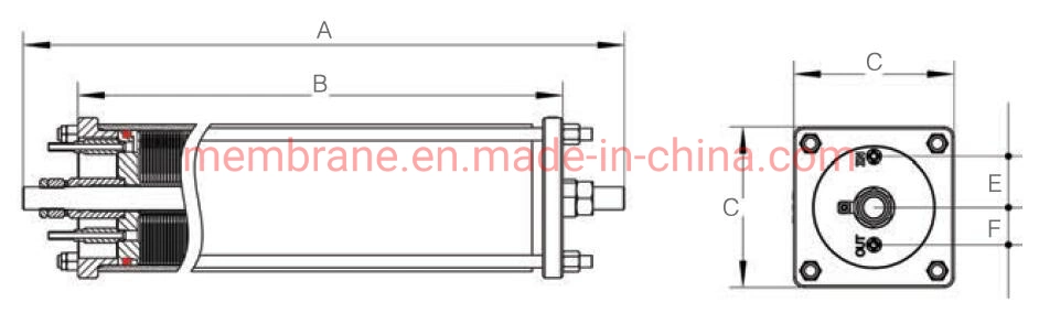 Disc. Tube RO Membrane Module for Industry High TDS / Cod Waste Water (120bar) / Rotreat Rcdt Module, Deknomat Module, Pall, Rochem, Nanostone Membrane